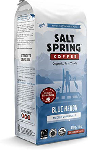 Organic Warehouse. BLUE HERON MEDIUM-DARK COFFEE, WHOLE BEAN (FT) 400 G