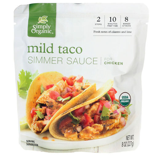 Picture of Mild Taco Simmer Sauce Simply Organic
