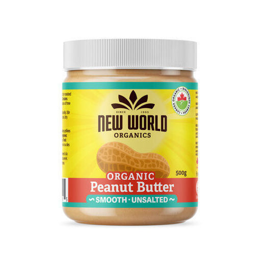 Picture of Peanut Butter Smooth Unsalted Organic, New World Foods