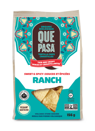 Picture of Sweet & Spicy Ranch Tortilla Chips Organic, Que Pasa Foods