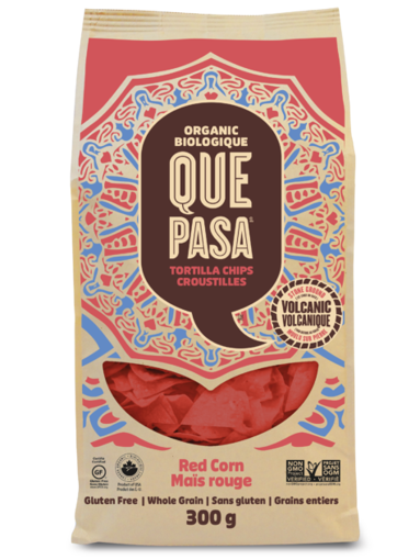 Picture of Red Corn Tortilla Chips Organic, Que Pasa Foods