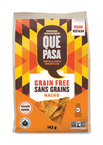 Picture of Nacho Grain-free Tortilla Chips Organic, Que Pasa Foods
