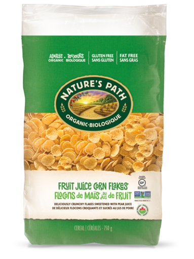 Picture of Fruit Juice Sweetened Corn Flakes Cereal Organic, Nature's Path