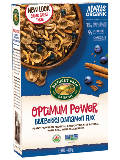 Picture of Optimum Power® Blueberry Cinnamon Flax Cereal Organic, Nature's Path
