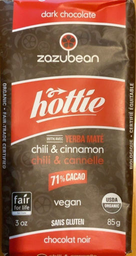 Picture of Hottie, Dark Chocolate, 71% Cacao, Chili & Cinnamon wYerba Mate, Organic