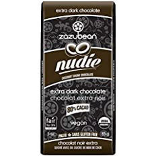 Picture of Nudie, Extra Dark Chocolate wCoconut Sugar, 80% Cacao, Organic